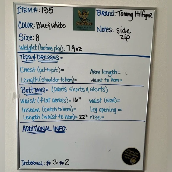 Tommy Hilfiger Navy Blue & White Floral A-Line Skirt – Size 8 - Picture 4 of 4